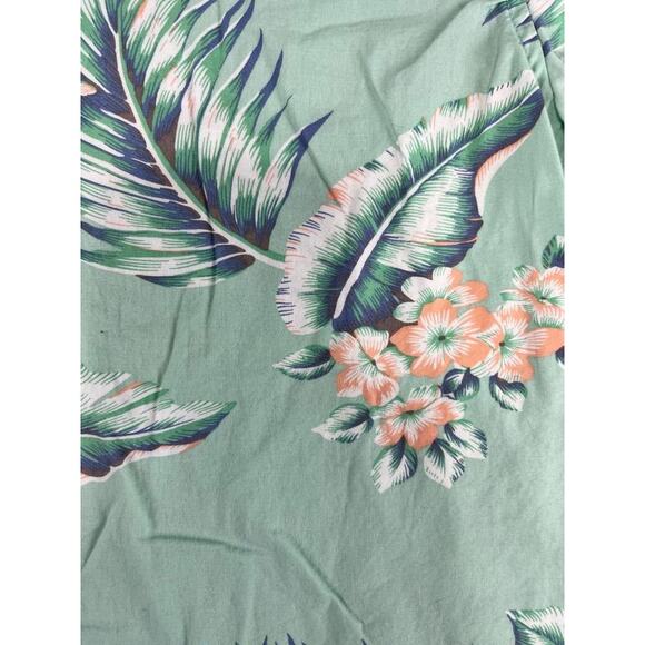 Men’s Denim & Flower Ricky Singh Medium Tropical Leaf Print Short-Sleeve Shirt - Picture 7 of 10